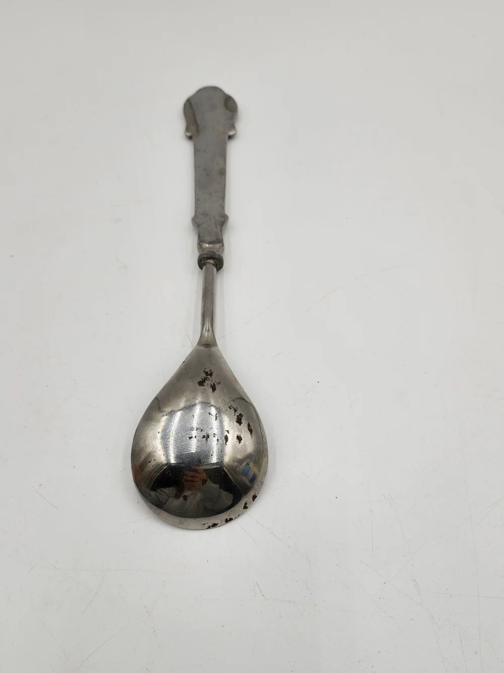Vintage Silver Tone  Ornate Serving Spoon  Dining